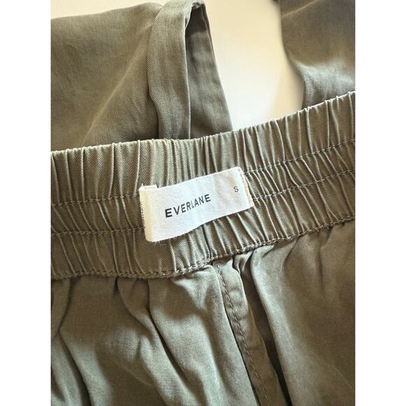 $118 New Everlane The Wide Leg Pant in Butterlite - Olive - Small - Picture 7 of 7